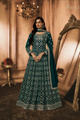 Fiona Shenaz Heavy Georgette Embroidered Anarkali Gown with Dupatta 51211