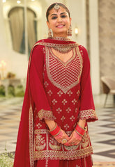 Eba Lifestyle Rangoli Series 2193 | Embroidered Chinon Suit Set