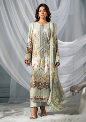 Meerak Embroidered Linen 25 Sage Bloom