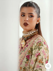 Eres Bonita by BinIlyas Embroidered Viscose Shirt with Digital Print Chiffon Dupatta & Trousers | 3-Piece Unstitched Suit 1107-A