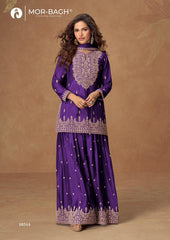 VEERA Collection | Premium Chinnon Silk Suits | 10344 AASHIRWAD CREATION