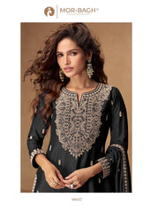 VEERA Collection | Premium Chinnon Silk Suits | 10347 AASHIRWAD CREATION
