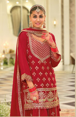 Eba Lifestyle Rangoli Series 2193 | Embroidered Chinon Suit Set