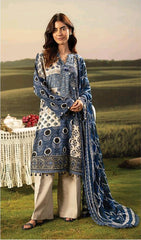 Mbasics by Maria B | Fall 2025 Unstitched Luxury 3-Piece Collection | Digital Print & Organza Embroidery 02-A