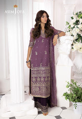 AJIZL-16 EMBROIDERED CHIFFON UNSTITCHED 3 PCS