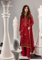 AJIZL-19 EMBROIDERED CHIFFON UNSTITCHED 3 PCS