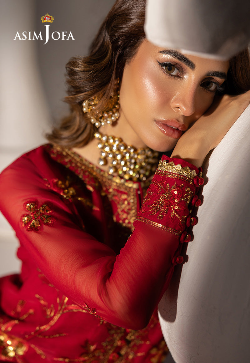 AJIZL-19 EMBROIDERED CHIFFON UNSTITCHED 3 PCS