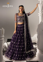 AJIZL-15 EMBROIDERED NET UNSTITCHED 3 PCS