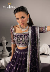 AJIZL-15 EMBROIDERED NET UNSTITCHED 3 PCS