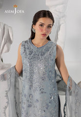 AJIZL-17 EMBROIDERED BOSKI SILK UNSTITCHED 3 PCS