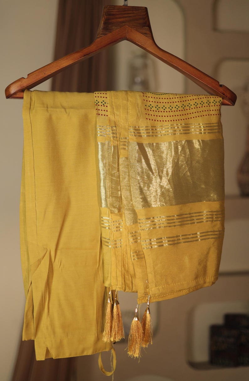 Handmade Indian Wedding Haldi Salwar Suits, Simmer Silk Dress with Zardozi, Zari, Sequins and Thread work
