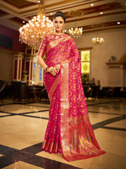 Pink Organza Silk Saree, Indian Wedding Saree, Bollywood Saree Online USA UK, Trending Indian Sarees Online AUS, Saree For Women
