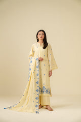 3 Piece Embroidered Lawn Suit