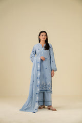 3 Piece Embroidered Lawn Suit