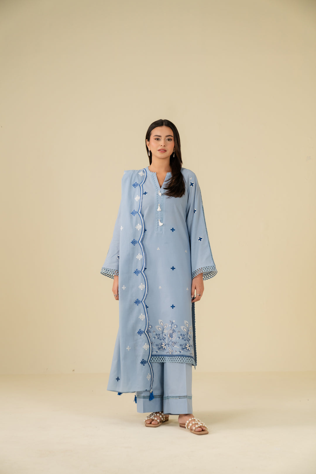 3 Piece Embroidered Lawn Suit