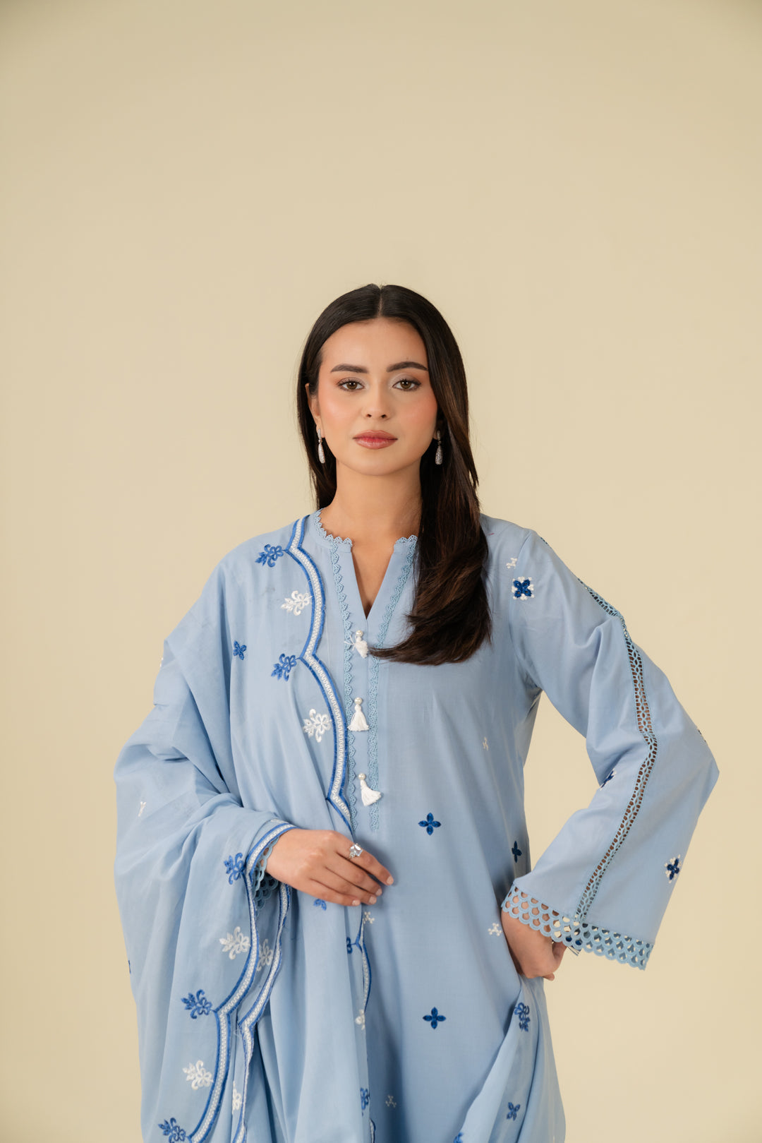 3 Piece Embroidered Lawn Suit