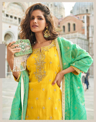 The TAJ Palazzo Suit| Limited Edition Festive Wear | Sayuri Designer 10034