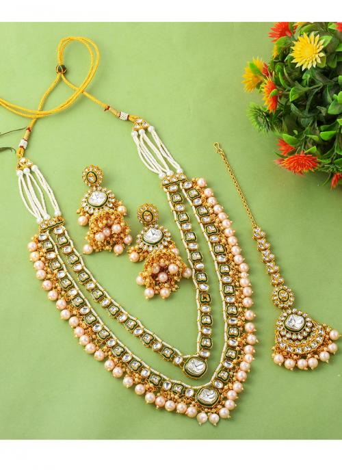 Multi Color Kundan Festival Wear Necklace Set MKSW732999