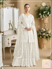 Sana by Sayuri - A New Hue of Opulence | Semi-Stitched Palazzo Suit 5819-E