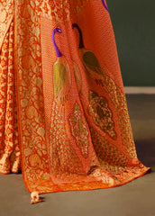 Kimora Sindhuri Premium Bindiya Bandhani Georgette Saree with Blouse SA-490
