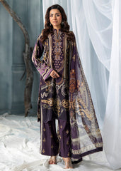 Meerak Embroidered Linen 25 Royal Plum