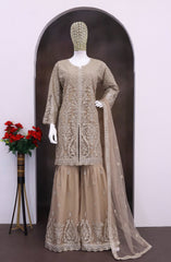 Sana by Sayuri - A New Hue of Opulence | Semi-Stitched Palazzo Suit 5819-A