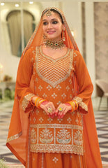 Eba Lifestyle Rangoli Series 2192 | Embroidered Chinon Suit Set