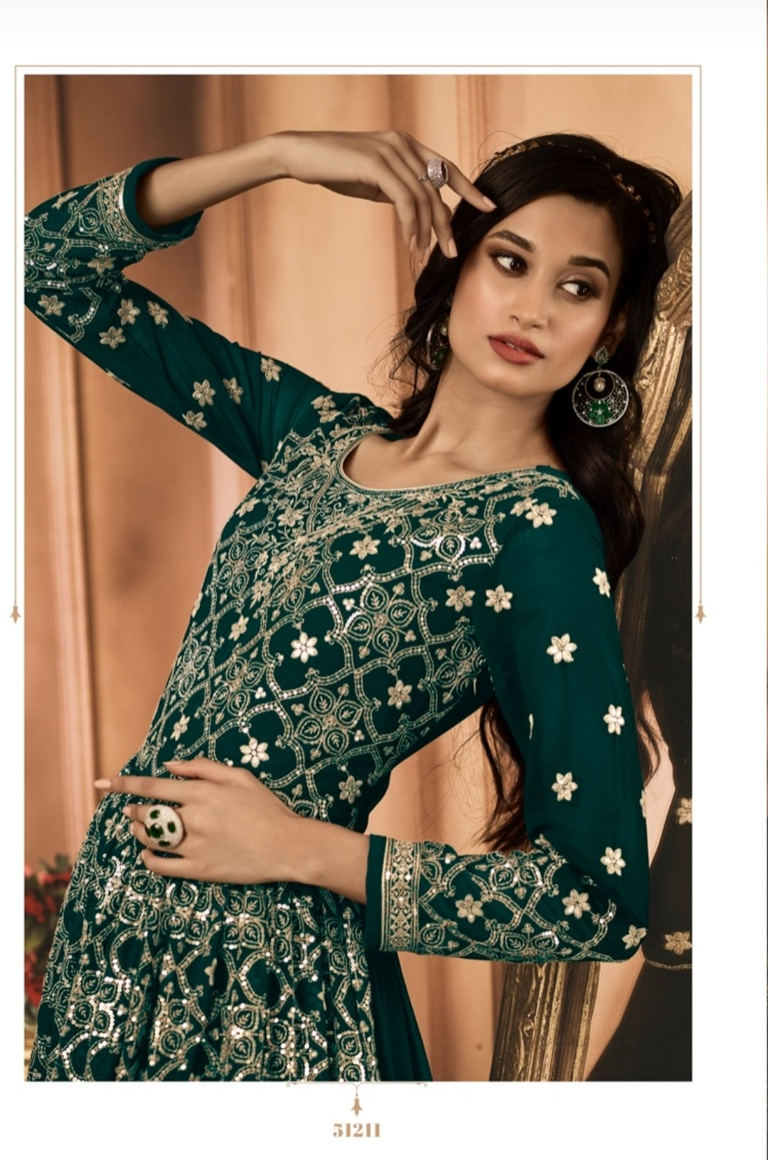 Fiona Shenaz Heavy Georgette Embroidered Anarkali Gown with Dupatta 51211