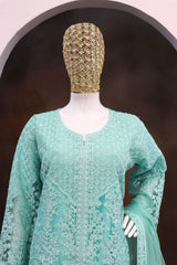 Sana by Sayuri - A New Hue of Opulence | Semi-Stitched Palazzo Suit 5819-B